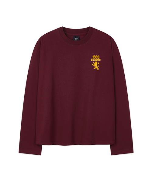 1989STANDARD(1989スタンダード)の「LEAGUE クロップロングスリーブ(SKLSTD-0274)(Tシャツ/カットソー・メンズ・ライトグレー/バーガンディー/ホワイト/ブラック・LARGE/X-LARGE/MEDIUM)」の4枚目の写真