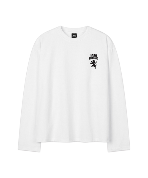 1989STANDARD(1989スタンダード)の「LEAGUE クロップロングスリーブ(SKLSTD-0274)(Tシャツ/カットソー・メンズ・ライトグレー/バーガンディー/ホワイト/ブラック・LARGE/X-LARGE/MEDIUM)」の2枚目の写真