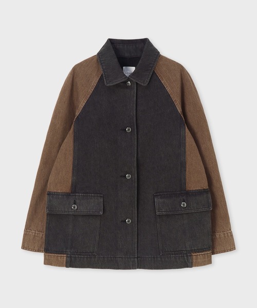 Paul Smith(ポールスミス)の「ウィメンズ パッチワーク デニムジャケット / 265307 476J(ブルゾン・レディース・ブラック・40)」の9枚目の写真