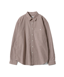 Jane Typewriter Gingham Check Shirt Brown
