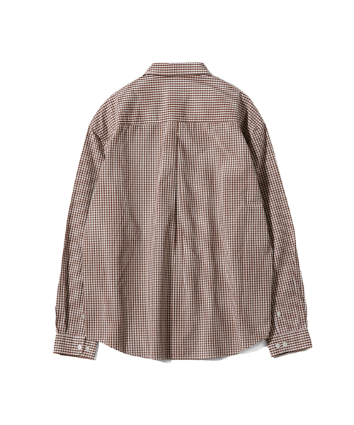 HORLISUN(ホーリーサン)の「Jane Typewriter Gingham Check Shirt Brown(シャツ/ブラウス・メンズ・その他・LARGE/SMALL/MEDIUM)」の10枚目の写真