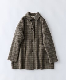 ウールシャギーハーフコート