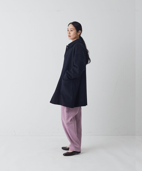 conges payes ADIEU TRISTESSE(コンジェ ペイエ アデュートリステス)の「ウールシャギーハーフコート(その他アウター・レディース・ネイビー/ブラウン系その他/グレー系その他・38)」の8枚目の写真