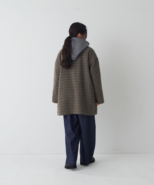 conges payes ADIEU TRISTESSE(コンジェ ペイエ アデュートリステス)の「ウールシャギーハーフコート(その他アウター・レディース・ネイビー/ブラウン系その他/グレー系その他・38)」の12枚目の写真
