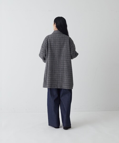 conges payes ADIEU TRISTESSE(コンジェ ペイエ アデュートリステス)の「ウールシャギーハーフコート(その他アウター・レディース・ネイビー/ブラウン系その他/グレー系その他・38)」の15枚目の写真