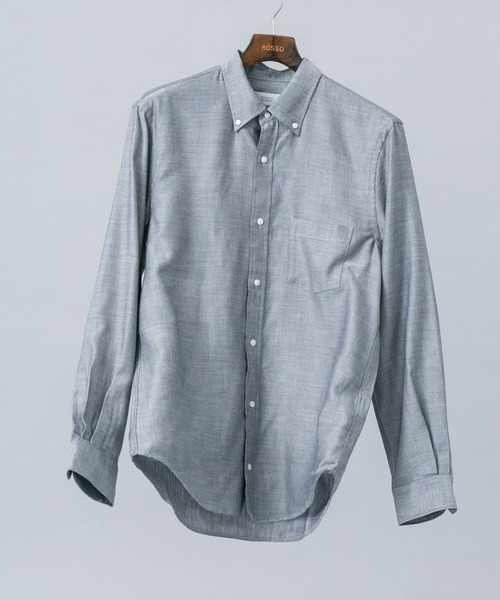 URBAN RESEARCH ROSSO MEN(アーバンリサーチロッソメン)の「ハイパフォーマンスウールBDシャツ(シャツ/ブラウス・メンズ・チェック/ブルー系その他/アイボリー/ネイビー・LARGE/MEDIUM/SMALL/X-LARGE)」の4枚目の写真