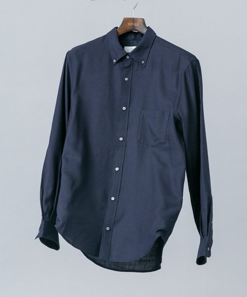 URBAN RESEARCH ROSSO MEN(アーバンリサーチロッソメン)の「ハイパフォーマンスウールBDシャツ(シャツ/ブラウス・メンズ・チェック/ブルー系その他/アイボリー/ネイビー・LARGE/MEDIUM/SMALL/X-LARGE)」の3枚目の写真