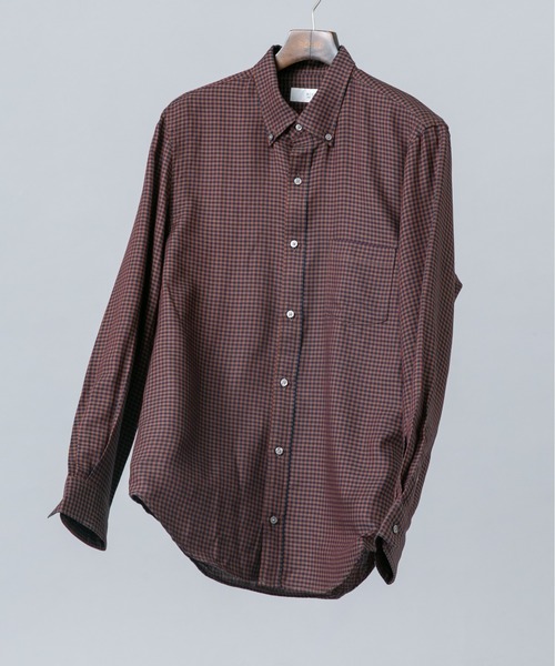 URBAN RESEARCH ROSSO MEN(アーバンリサーチロッソメン)の「ハイパフォーマンスウールBDシャツ(シャツ/ブラウス・メンズ・チェック/ブルー系その他/アイボリー/ネイビー・LARGE/MEDIUM/SMALL/X-LARGE)」の1枚目の写真