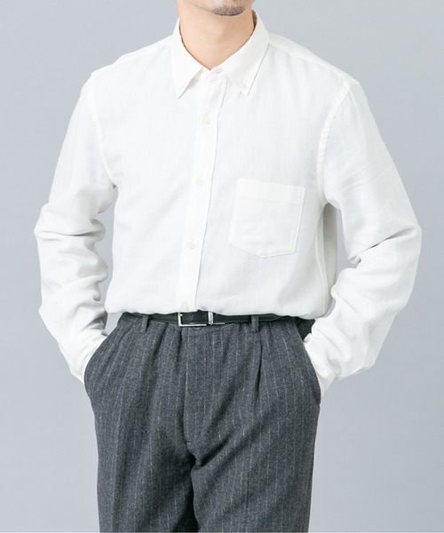 URBAN RESEARCH ROSSO MEN(アーバンリサーチロッソメン)の「ハイパフォーマンスウールBDシャツ(シャツ/ブラウス・メンズ・チェック/ブルー系その他/アイボリー/ネイビー・LARGE/MEDIUM/SMALL/X-LARGE)」の14枚目の写真