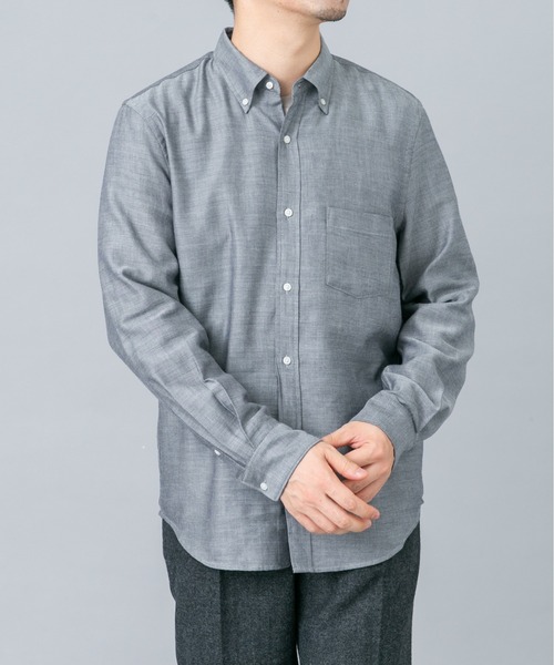 URBAN RESEARCH ROSSO MEN(アーバンリサーチロッソメン)の「ハイパフォーマンスウールBDシャツ(シャツ/ブラウス・メンズ・チェック/ブルー系その他/アイボリー/ネイビー・LARGE/MEDIUM/SMALL/X-LARGE)」の12枚目の写真