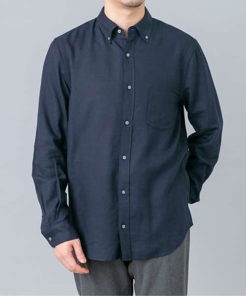 URBAN RESEARCH ROSSO MEN(アーバンリサーチロッソメン)の「ハイパフォーマンスウールBDシャツ(シャツ/ブラウス・メンズ・チェック/ブルー系その他/アイボリー/ネイビー・LARGE/MEDIUM/SMALL/X-LARGE)」の8枚目の写真