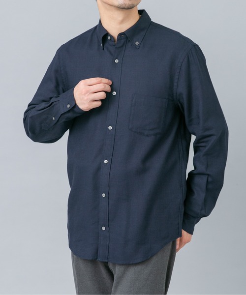 URBAN RESEARCH ROSSO MEN(アーバンリサーチロッソメン)の「ハイパフォーマンスウールBDシャツ(シャツ/ブラウス・メンズ・チェック/ブルー系その他/アイボリー/ネイビー・LARGE/MEDIUM/SMALL/X-LARGE)」の9枚目の写真