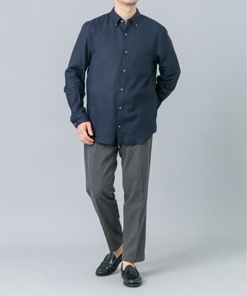 URBAN RESEARCH ROSSO MEN(アーバンリサーチロッソメン)の「ハイパフォーマンスウールBDシャツ(シャツ/ブラウス・メンズ・チェック/ブルー系その他/アイボリー/ネイビー・LARGE/MEDIUM/SMALL/X-LARGE)」の10枚目の写真