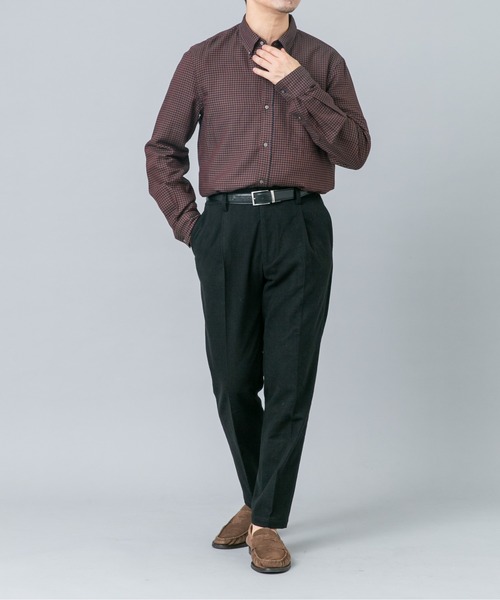 URBAN RESEARCH ROSSO MEN(アーバンリサーチロッソメン)の「ハイパフォーマンスウールBDシャツ(シャツ/ブラウス・メンズ・チェック/ブルー系その他/アイボリー/ネイビー・LARGE/MEDIUM/SMALL/X-LARGE)」の7枚目の写真