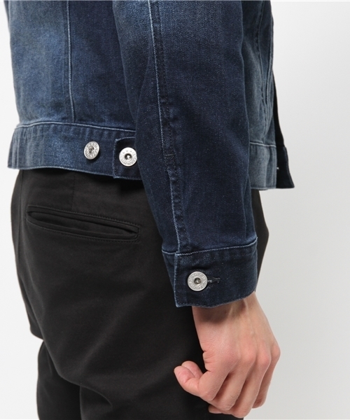 VENCEEXCHANGE（ヴァンスエクスチェンジ）の「デニムGジャン         （デニムジャケット・メンズ・オフホワイト/ブルー/ライトブルー・MEDIUM/LARGE）」の8枚目の写真