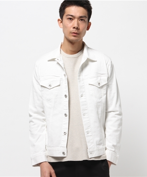 VENCEEXCHANGE（ヴァンスエクスチェンジ）の「デニムGジャン         （デニムジャケット・メンズ・オフホワイト/ブルー/ライトブルー・MEDIUM/LARGE）」の12枚目の写真