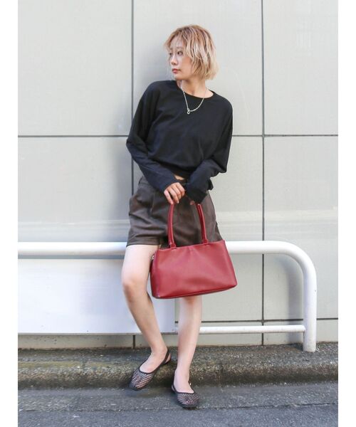 Ungrid(アングリッド)の「ラウンドロングスリーブTee(Tシャツ/カットソー・レディース・オフホワイト/ライトグレー/イエロー/ブラック・FREE)」の12枚目の写真