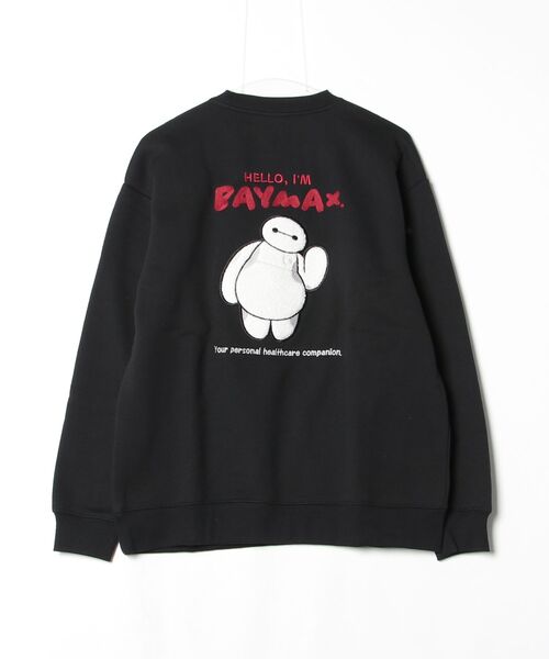 Disney（ディズニー）の「『DISNEY/ディズニー』サガラ刺繍クルースウェット（スウェット・レディース・ブラック・M/L/XL）」の2枚目の写真