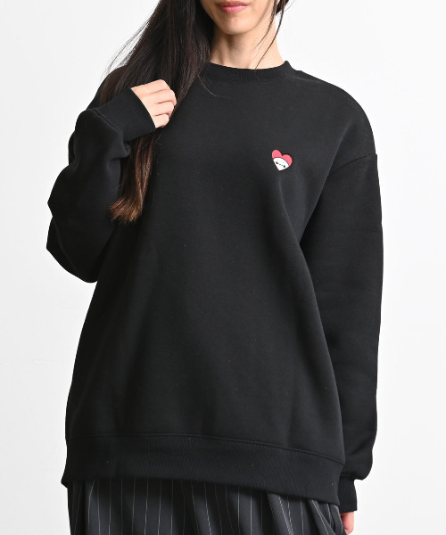 Disney（ディズニー）の「『DISNEY/ディズニー』サガラ刺繍クルースウェット（スウェット・レディース・ブラック・M/L/XL）」の7枚目の写真