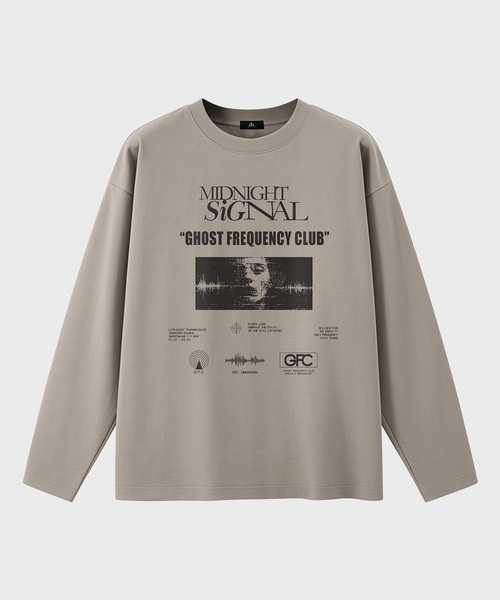 ARTISTWEAR（アーティストウェア）の「RECORD SIGNAL 長袖Tシャツ（Tシャツ/カットソー・レディース・ブラック/ホワイト/タン・MEDIUM/LARGE/X-LARGE/XX-LARGE）」の3枚目の写真