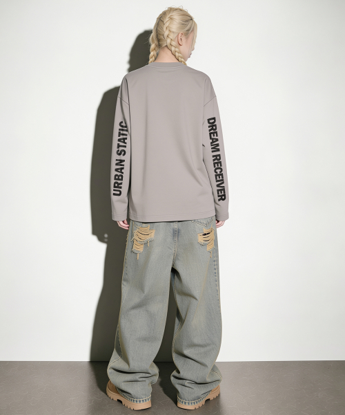 ARTISTWEAR（アーティストウェア）の「RECORD SIGNAL 長袖Tシャツ（Tシャツ/カットソー・レディース・ブラック/ホワイト/タン・MEDIUM/LARGE/X-LARGE/XX-LARGE）」の11枚目の写真