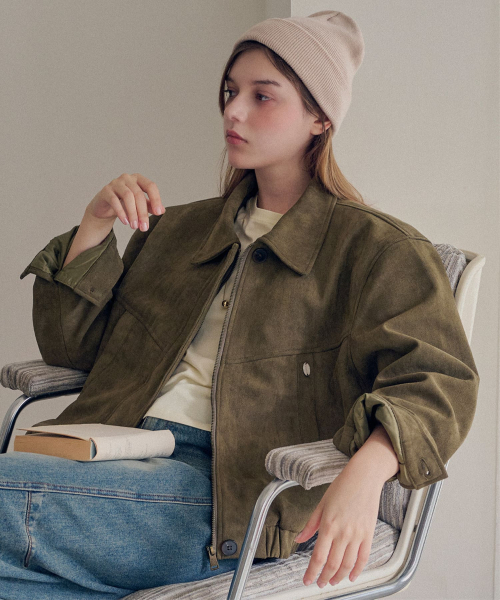 SLOWLOLLI（スローローリ）の「Classic suede blouson_2 Colors（ブルゾン・レディース・その他・FREE）」の4枚目の写真