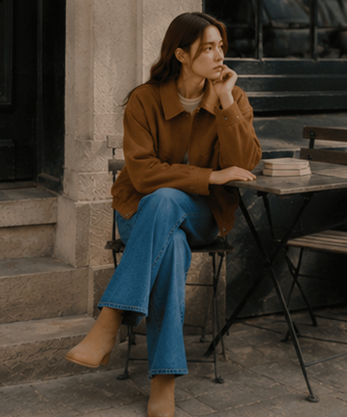 SLOWLOLLI（スローローリ）の「Classic suede blouson_2 Colors（ブルゾン・レディース・その他・FREE）」の7枚目の写真