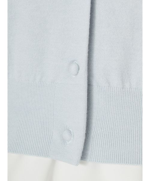 SNIDEL(スナイデル)の「【WEB限定】ベロアリボン付きパールビジューニットカーディガン(カーディガン/ボレロ・レディース・グレー/ライトピンク/ライトブルー/アイボリー・F)」の16枚目の写真