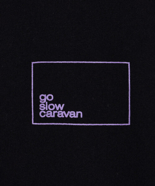 go slow caravan(ゴースローキャラバン)の「go slow caravan/ゴースローキャラバン USAコットン スクエアロゴ バックプリント 長袖Tシャツ(Tシャツ/カットソー・メンズ・ホワイト/オフホワイト/ブラック・5/4/3)」の6枚目の写真