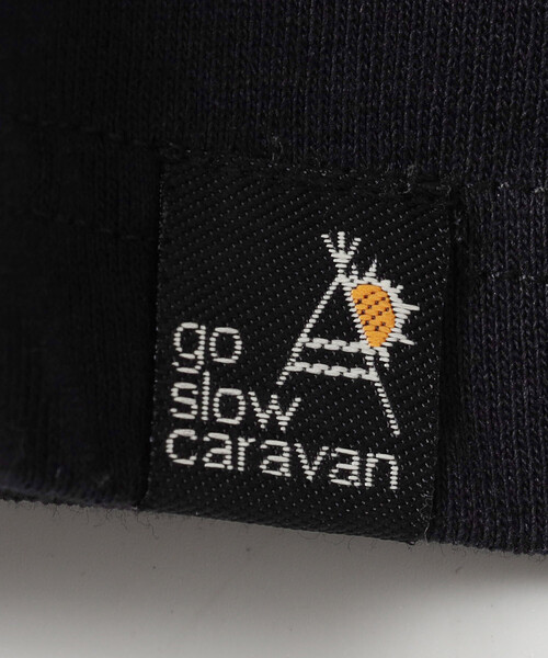 go slow caravan(ゴースローキャラバン)の「go slow caravan/ゴースローキャラバン USAコットン スクエアロゴ バックプリント 長袖Tシャツ(Tシャツ/カットソー・メンズ・ホワイト/オフホワイト/ブラック・5/4/3)」の8枚目の写真