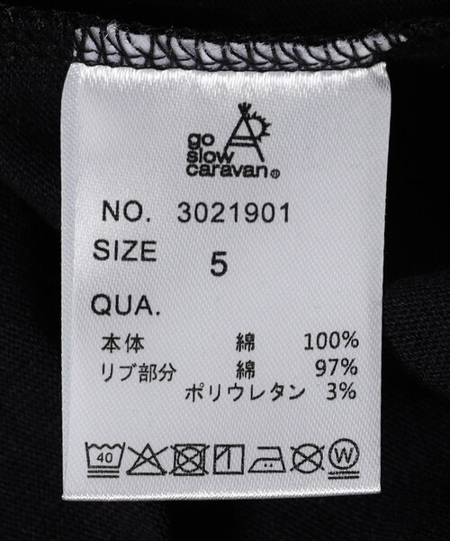 go slow caravan(ゴースローキャラバン)の「go slow caravan/ゴースローキャラバン USAコットン スクエアロゴ バックプリント 長袖Tシャツ(Tシャツ/カットソー・メンズ・ホワイト/オフホワイト/ブラック・5/4/3)」の11枚目の写真