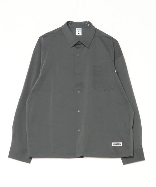CONVERSE（コンバース）の「コンバース CONVERSE ストレッチシャツ M（シャツ/ブラウス・メンズ・ブラック/チャコールグレー・M/L/LL）」の2枚目の写真