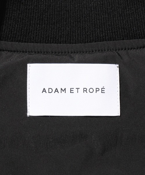 ADAM ET ROPE'（アダムエロペ）の「ブラックミリタリー フライトジャケット（MA-1・メンズ・ブラック・L/M）」の7枚目の写真