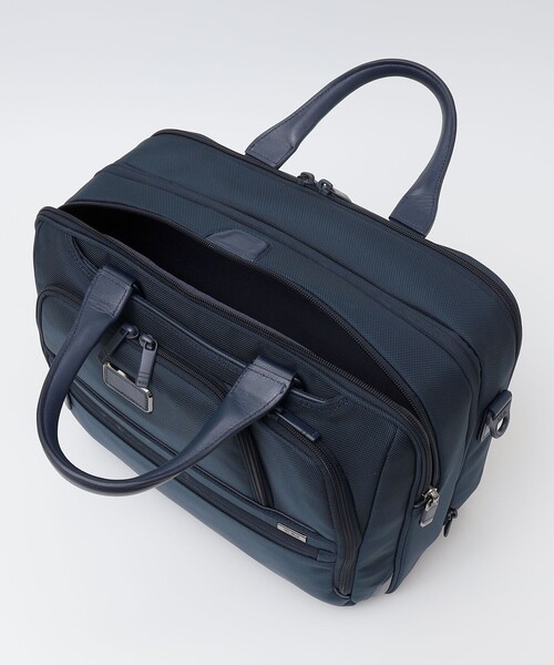 SHIPS(シップス)の「【SHIPS別注】TUMI: ALPHA ミディアム 15インチ エクスパンダブル ブリーフケース(ビジネスバッグ・メンズ・ネイビー・ONE SIZE)」の9枚目の写真