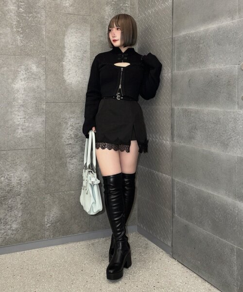 Mavie..7(メヴィセットゥ)の「【Mavie..7】チャイナボタンデザインプルオーバー(ニット/セーター・レディース・ボルドー/ブラック/ネイビー・FREE)」の7枚目の写真
