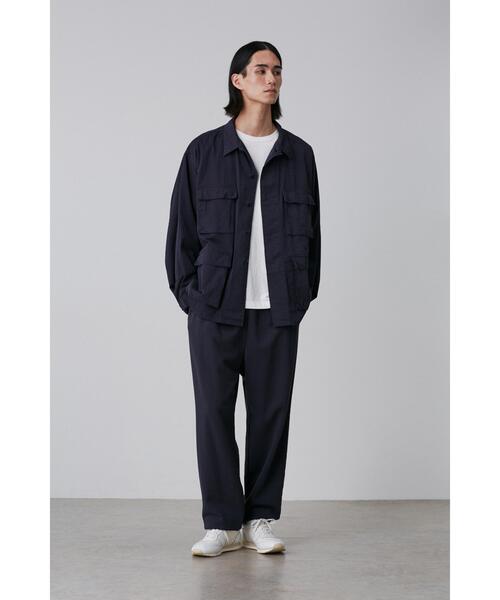 Y(ワイ)の「Y / ORGANIC COTTON HIGH DENSITY SATIN BLOUSON(ブルゾン・メンズ・ホワイト/ネイビー・SMALL/MEDIUM/LARGE)」の3枚目の写真