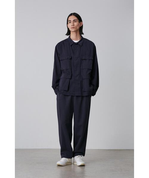 Y(ワイ)の「Y / ORGANIC COTTON HIGH DENSITY SATIN BLOUSON(ブルゾン・メンズ・ホワイト/ネイビー・SMALL/MEDIUM/LARGE)」の4枚目の写真