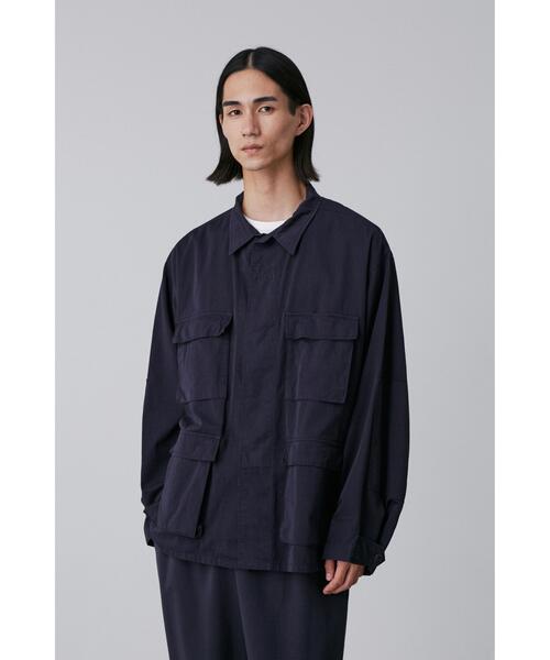 Y(ワイ)の「Y / ORGANIC COTTON HIGH DENSITY SATIN BLOUSON(ブルゾン・メンズ・ホワイト/ネイビー・SMALL/MEDIUM/LARGE)」の5枚目の写真