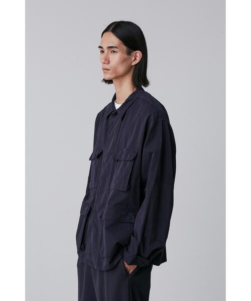 Y(ワイ)の「Y / ORGANIC COTTON HIGH DENSITY SATIN BLOUSON(ブルゾン・メンズ・ホワイト/ネイビー・SMALL/MEDIUM/LARGE)」の6枚目の写真