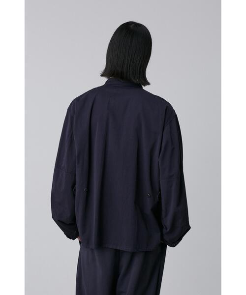 Y(ワイ)の「Y / ORGANIC COTTON HIGH DENSITY SATIN BLOUSON(ブルゾン・メンズ・ホワイト/ネイビー・SMALL/MEDIUM/LARGE)」の7枚目の写真