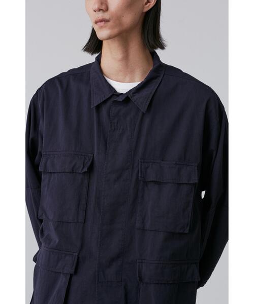 Y(ワイ)の「Y / ORGANIC COTTON HIGH DENSITY SATIN BLOUSON(ブルゾン・メンズ・ホワイト/ネイビー・SMALL/MEDIUM/LARGE)」の8枚目の写真
