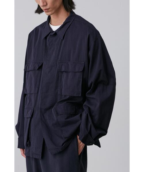 Y(ワイ)の「Y / ORGANIC COTTON HIGH DENSITY SATIN BLOUSON(ブルゾン・メンズ・ホワイト/ネイビー・SMALL/MEDIUM/LARGE)」の9枚目の写真