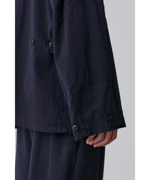 Y(ワイ)の「Y / ORGANIC COTTON HIGH DENSITY SATIN BLOUSON(ブルゾン・メンズ・ホワイト/ネイビー・SMALL/MEDIUM/LARGE)」の10枚目の写真