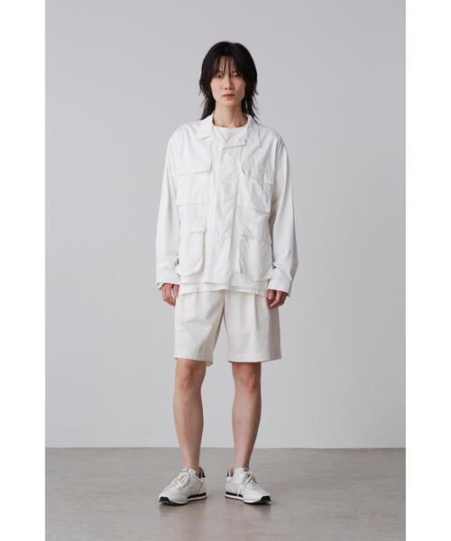Y(ワイ)の「Y / ORGANIC COTTON HIGH DENSITY SATIN BLOUSON(ブルゾン・メンズ・ホワイト/ネイビー・SMALL/MEDIUM/LARGE)」の18枚目の写真