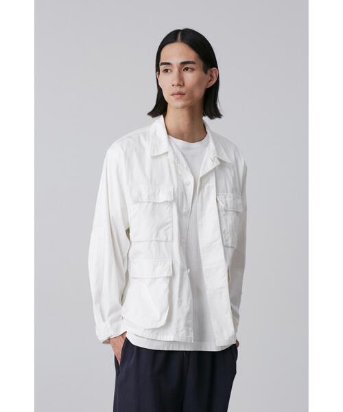 Y(ワイ)の「Y / ORGANIC COTTON HIGH DENSITY SATIN BLOUSON(ブルゾン・メンズ・ホワイト/ネイビー・SMALL/MEDIUM/LARGE)」の19枚目の写真