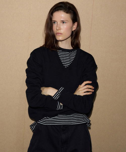 LEVAR(レバー)の「Always Relaxed T-shirt - Black/Cream(Tシャツ/カットソー・レディース・その他・FREE)」の2枚目の写真