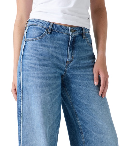 GUESS JEANS（ゲスジーンズ）の「GUESS JEANS G11 Seam Wide Leg（デニムパンツ・レディース・インディゴブルー・28inch/24inch/27inch/26inch/25inch）」の6枚目の写真
