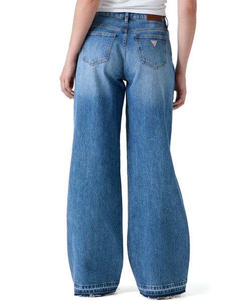 GUESS JEANS（ゲスジーンズ）の「GUESS JEANS G11 Seam Wide Leg（デニムパンツ・レディース・インディゴブルー・28inch/24inch/27inch/26inch/25inch）」の7枚目の写真