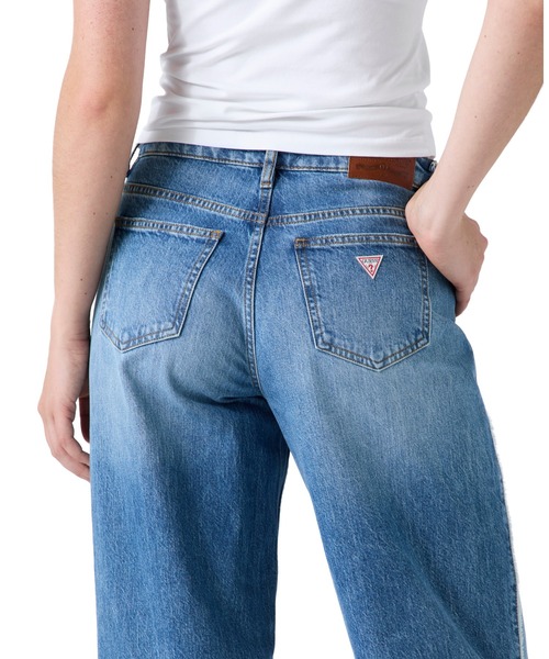 GUESS JEANS（ゲスジーンズ）の「GUESS JEANS G11 Seam Wide Leg（デニムパンツ・レディース・インディゴブルー・28inch/24inch/27inch/26inch/25inch）」の2枚目の写真