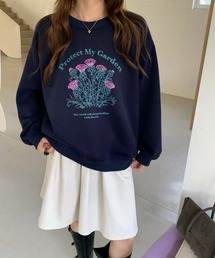 ガーデンプリントスウェットプルオーバー